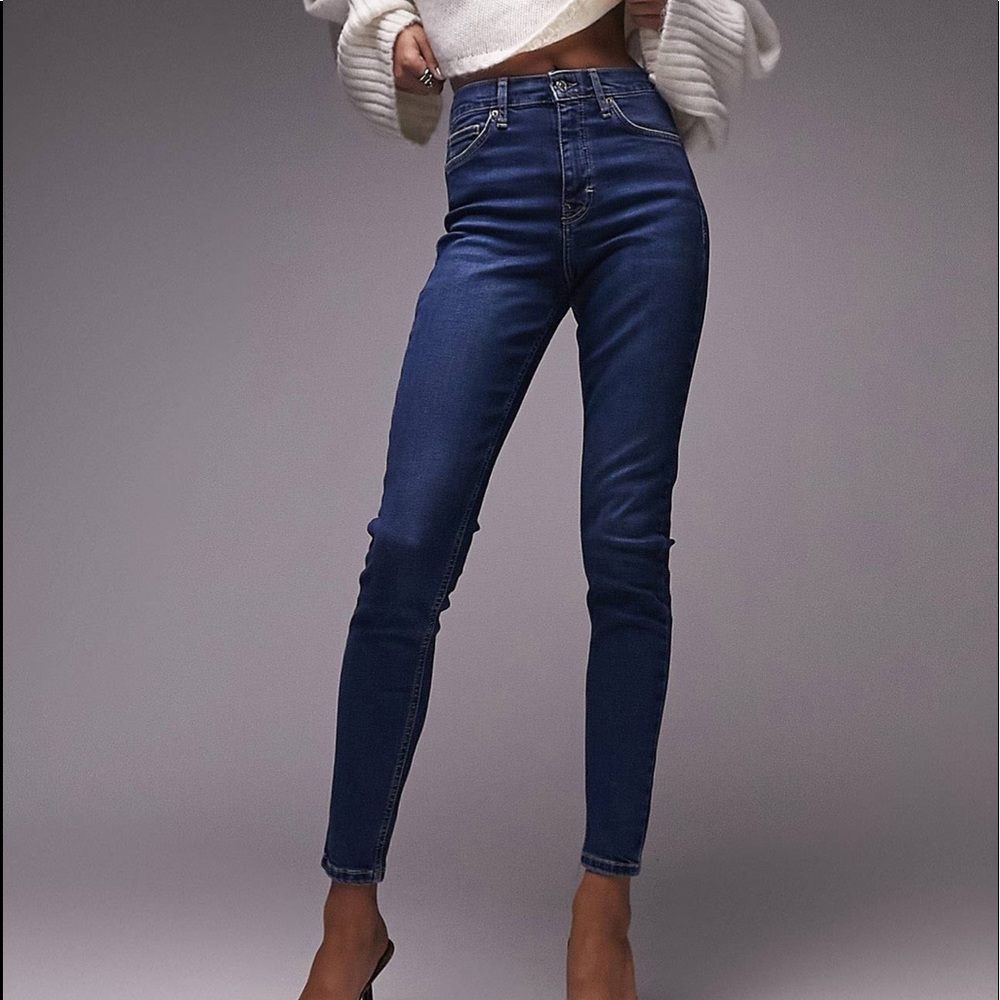 Top shop Jamie jeans in rich blue